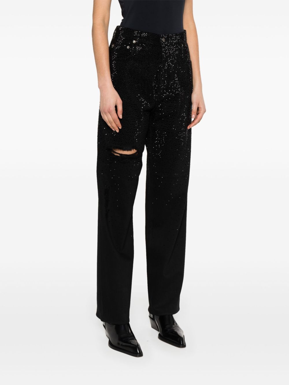 Golden Goose crystal embellished jeans