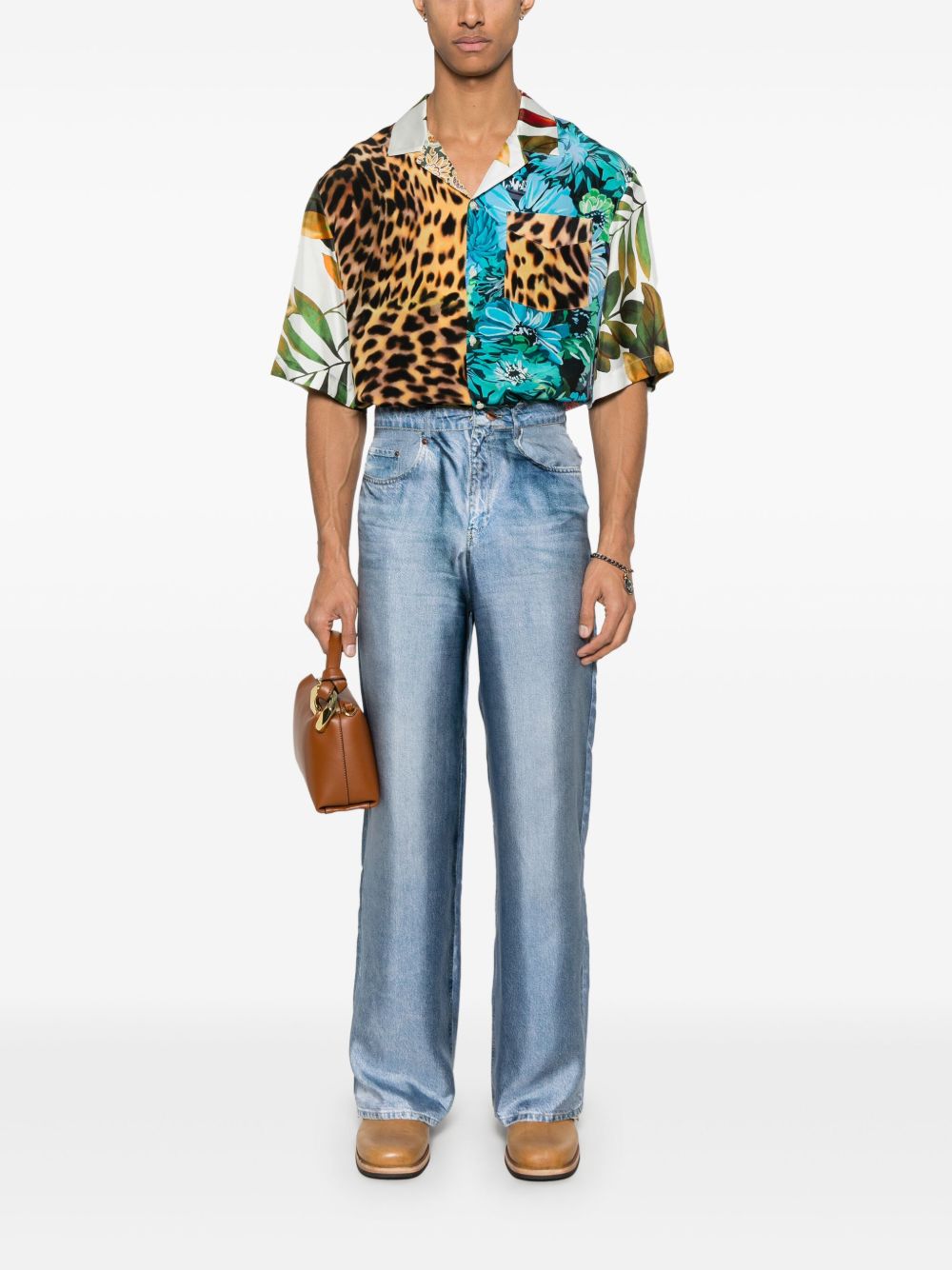 Pierre Louis Mascia aloe silk trousers