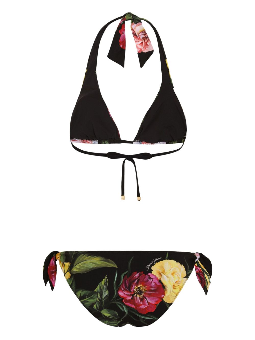 Dolce & Gabbana floral print bikini set
