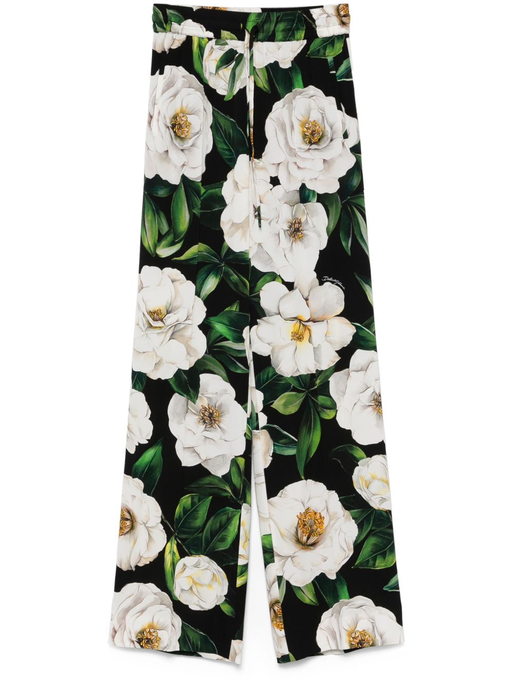 Dolce & Gabbana floral silk pants