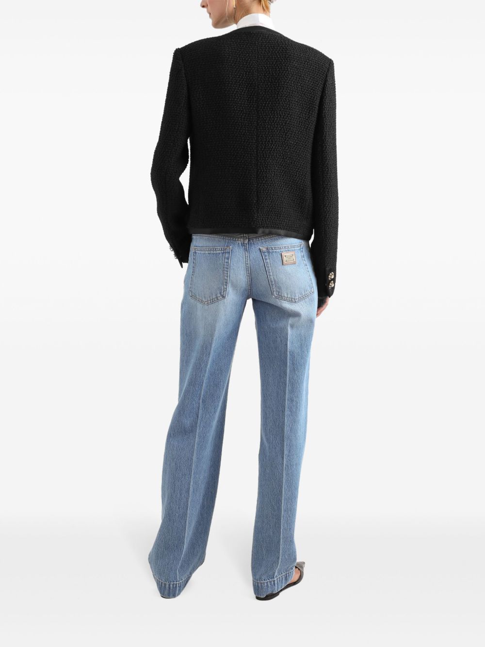 Dolce & Gabbana loose denim jeans with broken crease