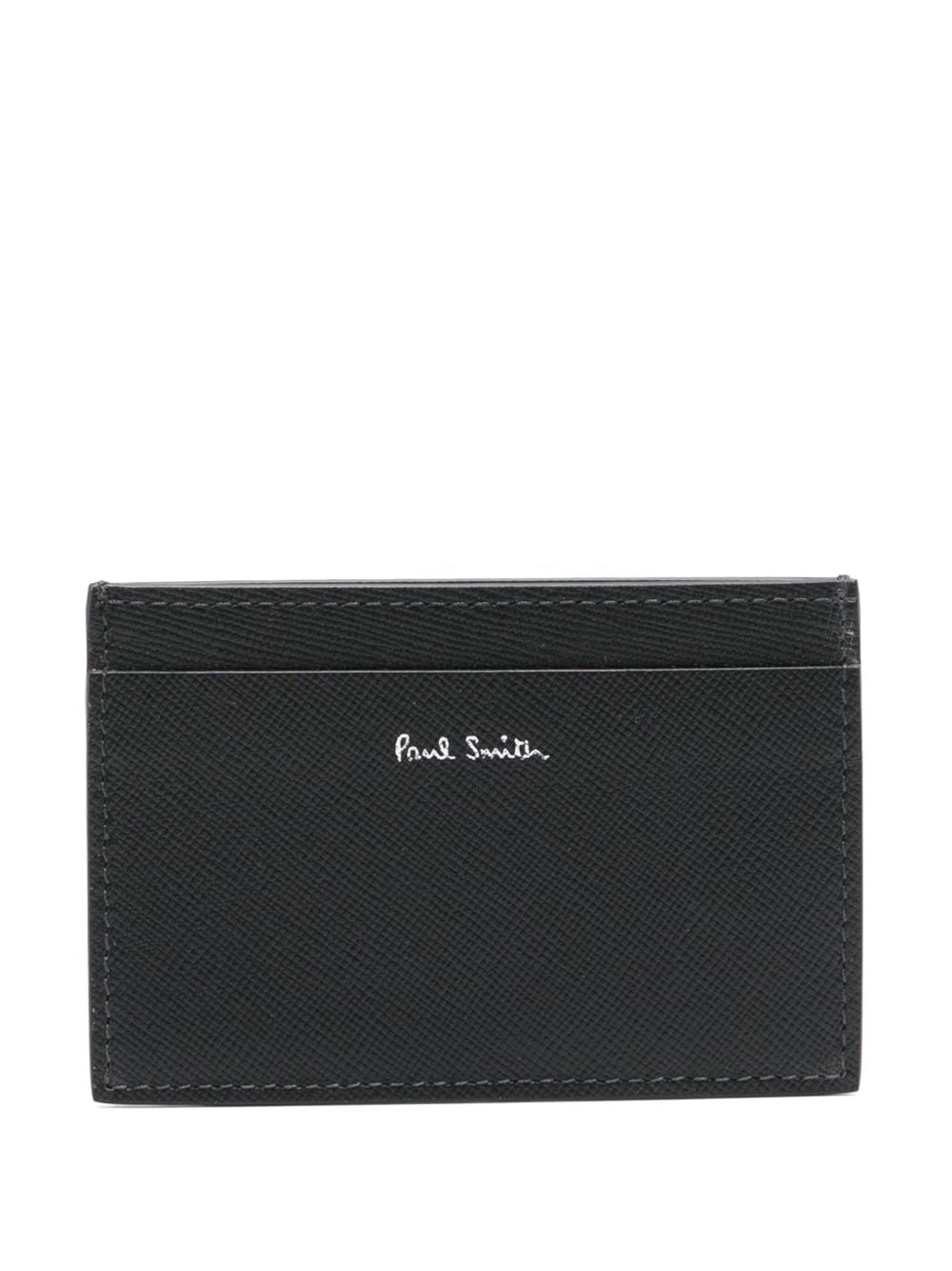 Paul Smith Printed leather card case