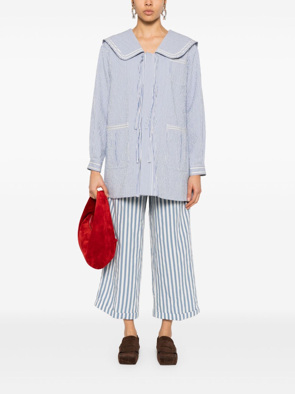 WHITE SAND Trousers Clear Blue