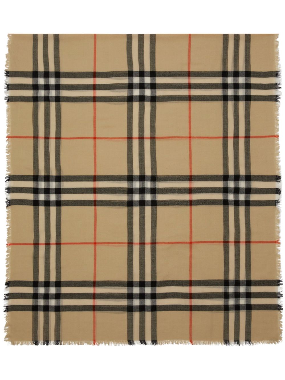 Burberry Check wool scarf