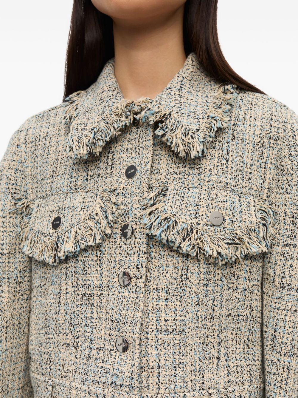GANNI Jackets Beige