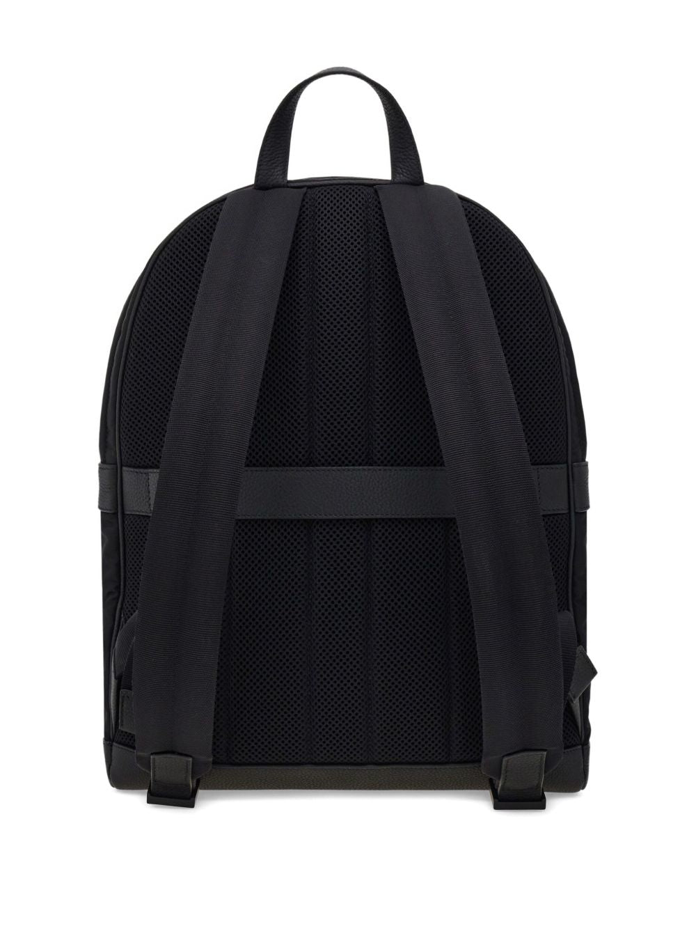 Ferragamo Men's Black Twins Nylon Backpack