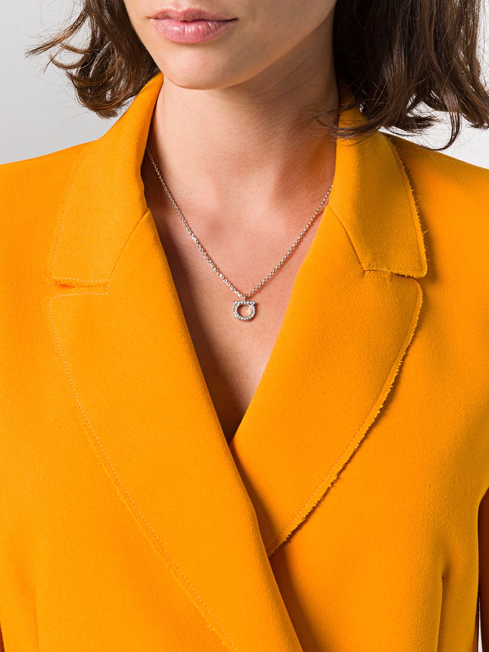 Ferragamo Gancini necklace with crystals