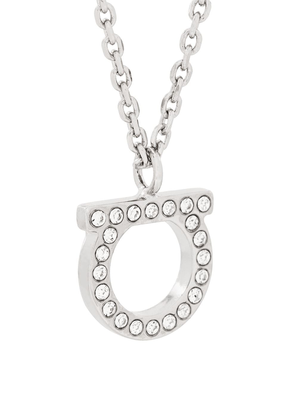 Ferragamo Gancini necklace with crystals