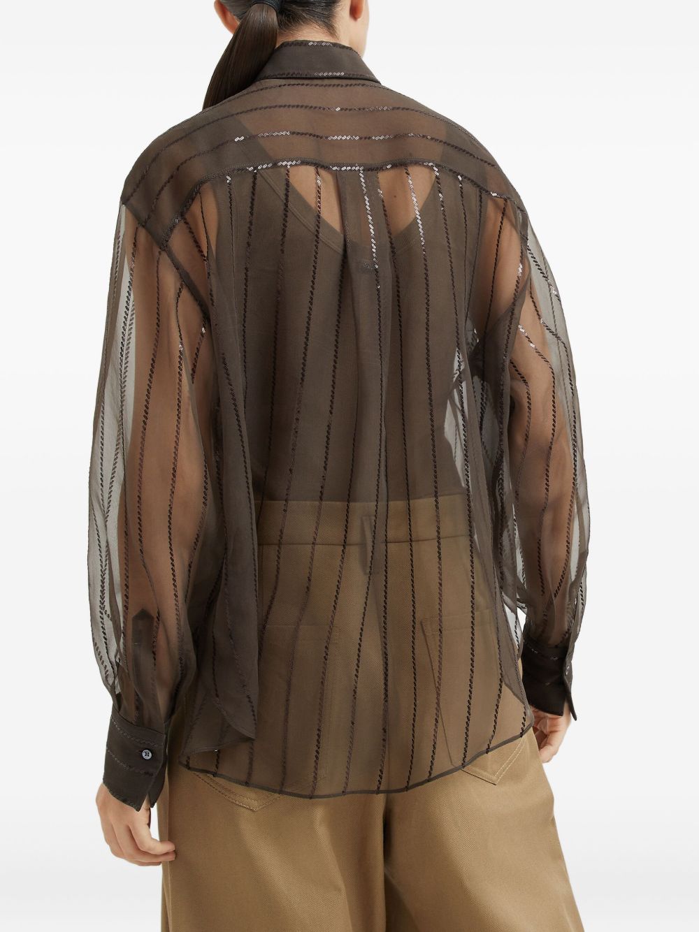 Brunello Cucinelli Shirts Brown