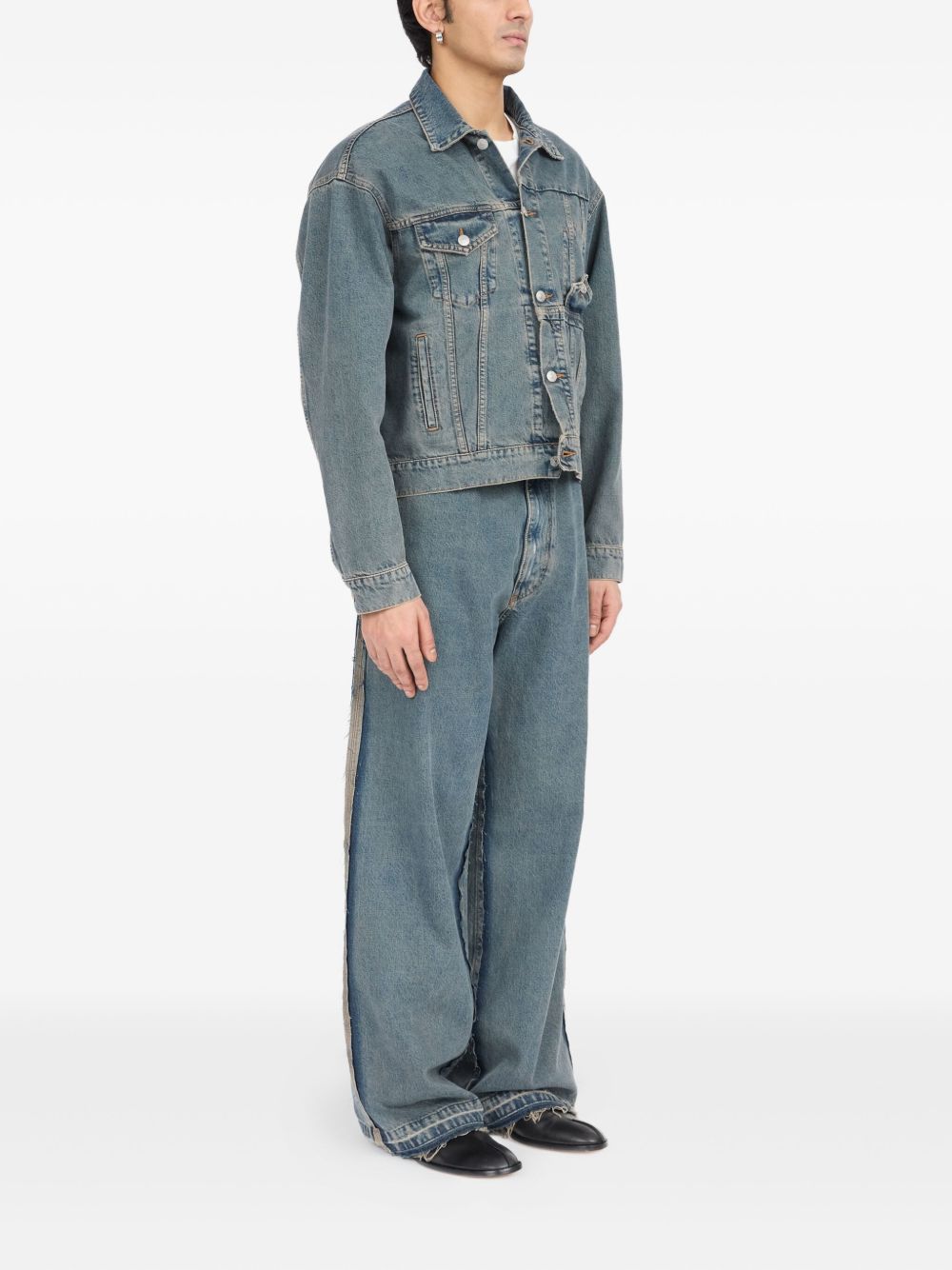 MM6 Maison Margiela Coats Clear Blue