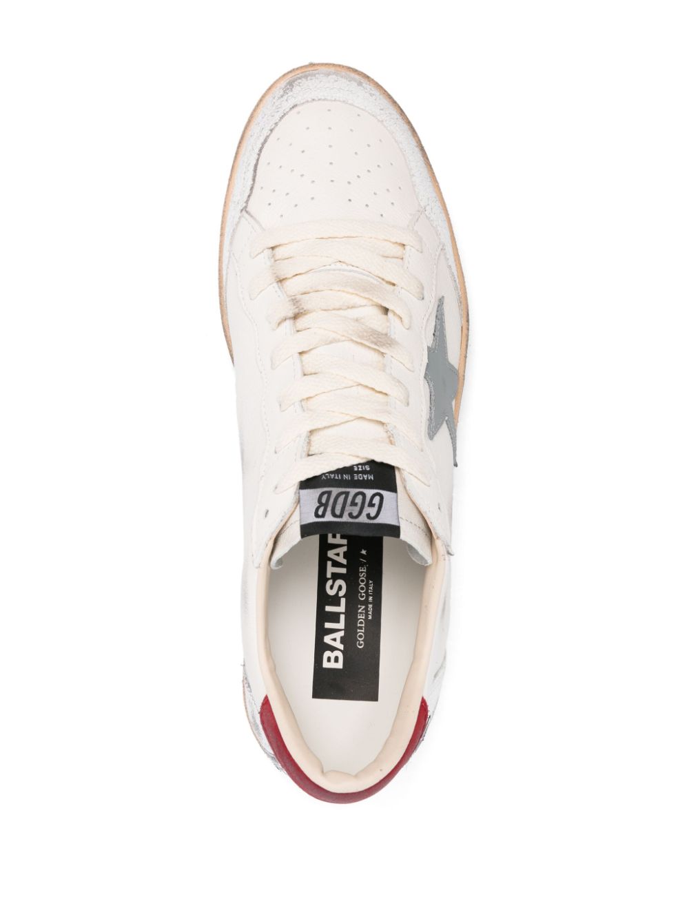 Golden Goose Ball Star LTD in nappa with laminated leather star and suede heel tab