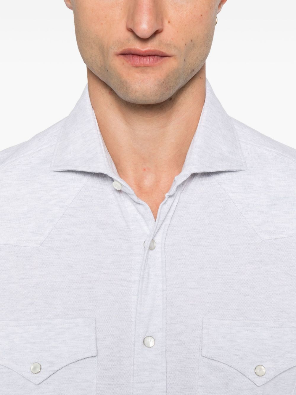 Brunello Cucinelli Shirts Light Grey