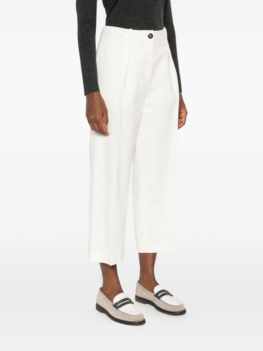 Brunello Cucinelli Trousers White