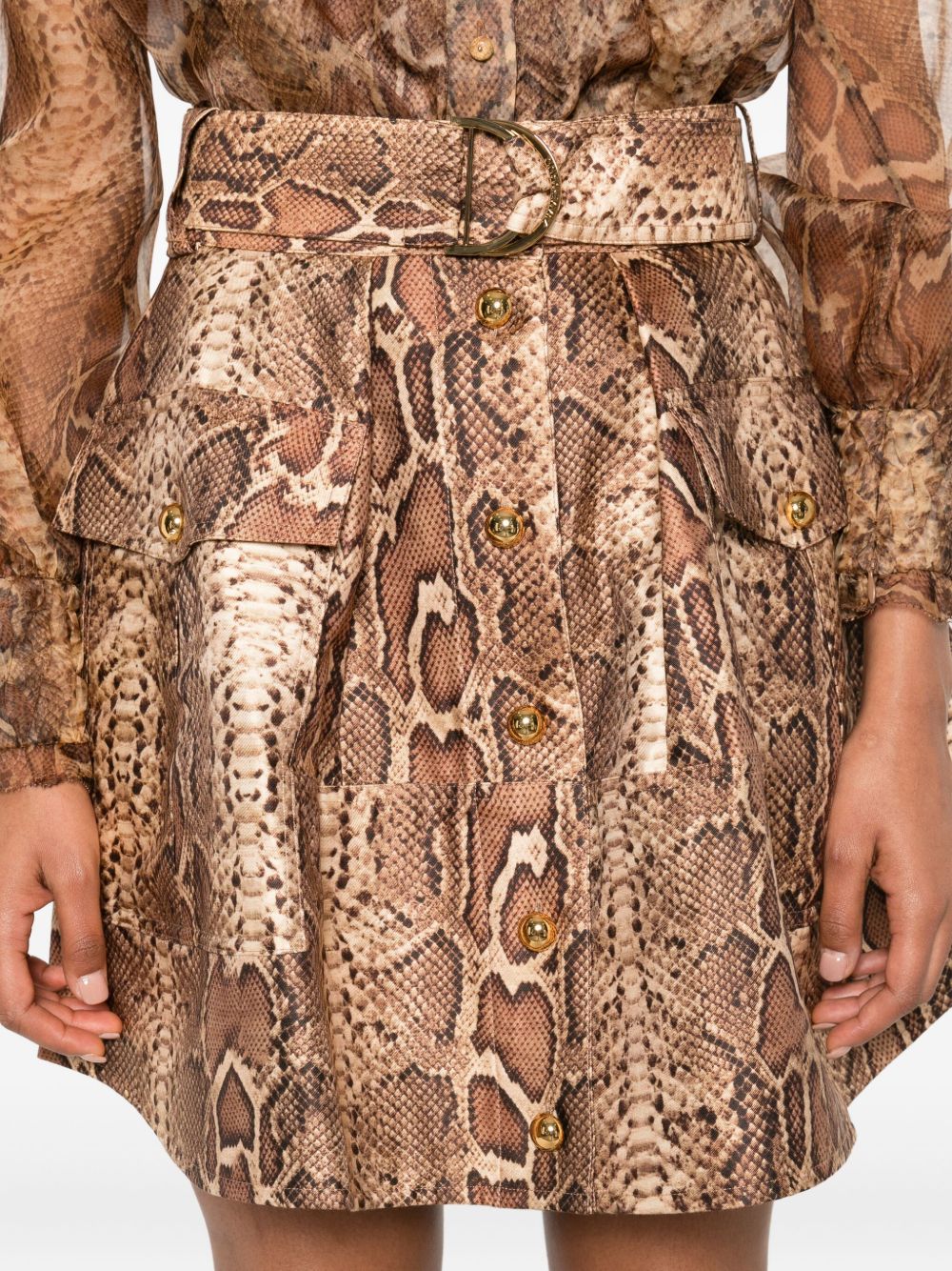 Zimmermann Skirts Brown