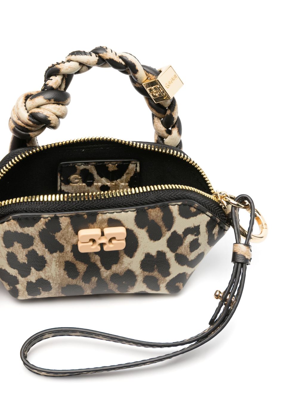 Ganni Leopard Nano Bou Bag