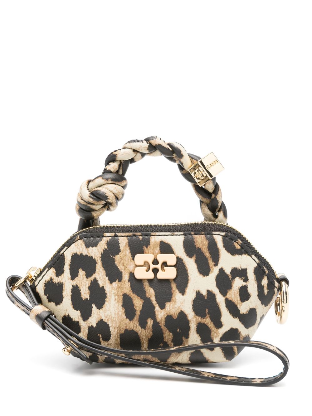 Ganni Leopard Nano Bou Bag
