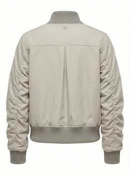 Cierra, bomber jacket with shirring detail