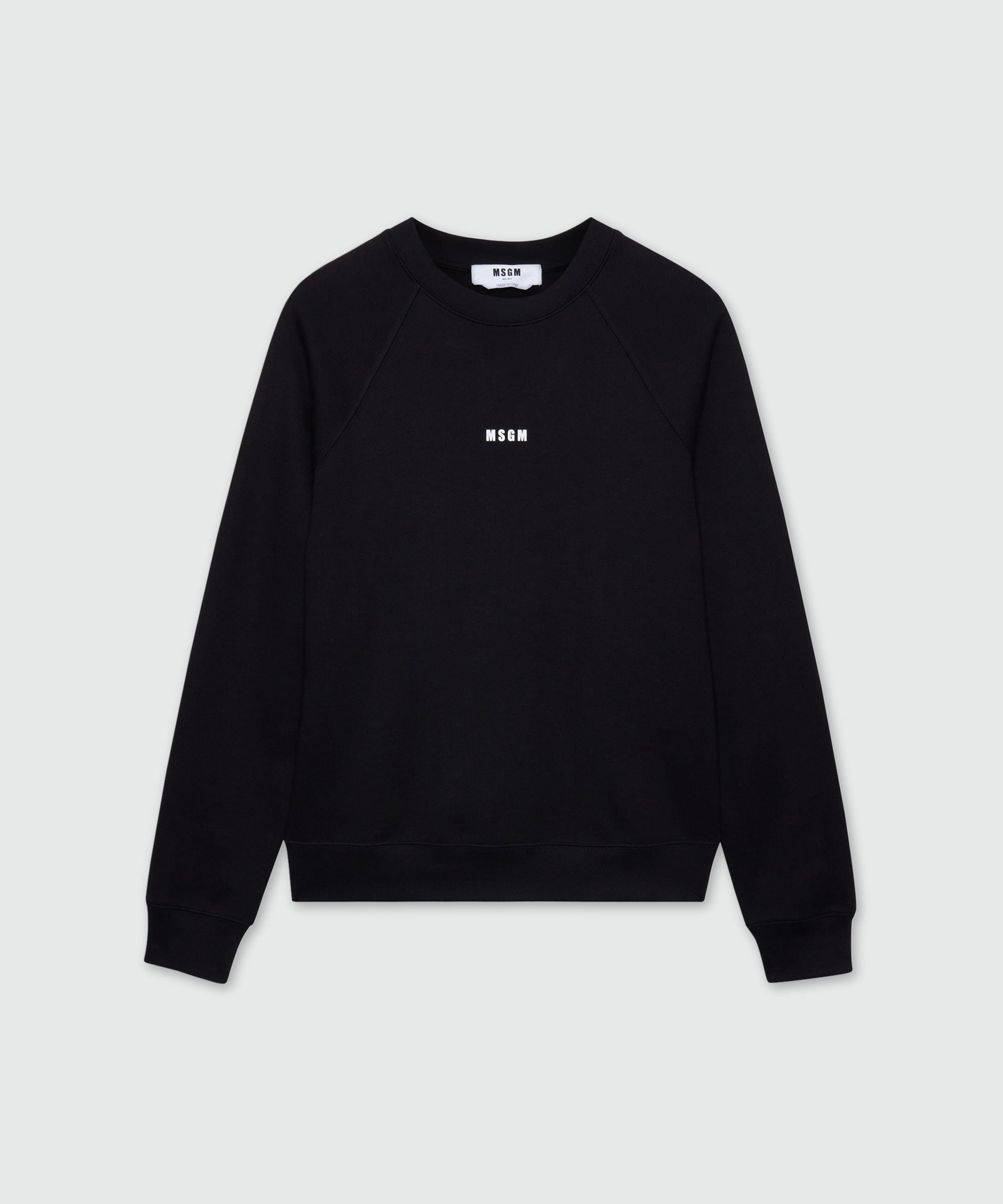 MSGM Logo Cotton Sweatshirt – Off White