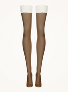 Wolford Nude 8 Lace Stay-Ups
