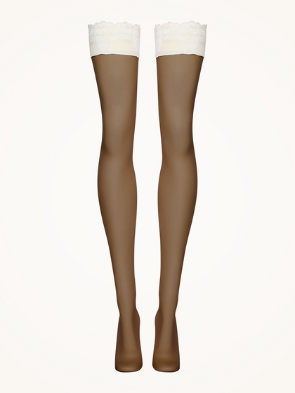 Wolford Nude 8 Lace Stay-Ups