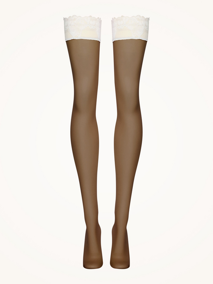 Wolford Nude 8 Lace Stay-Ups