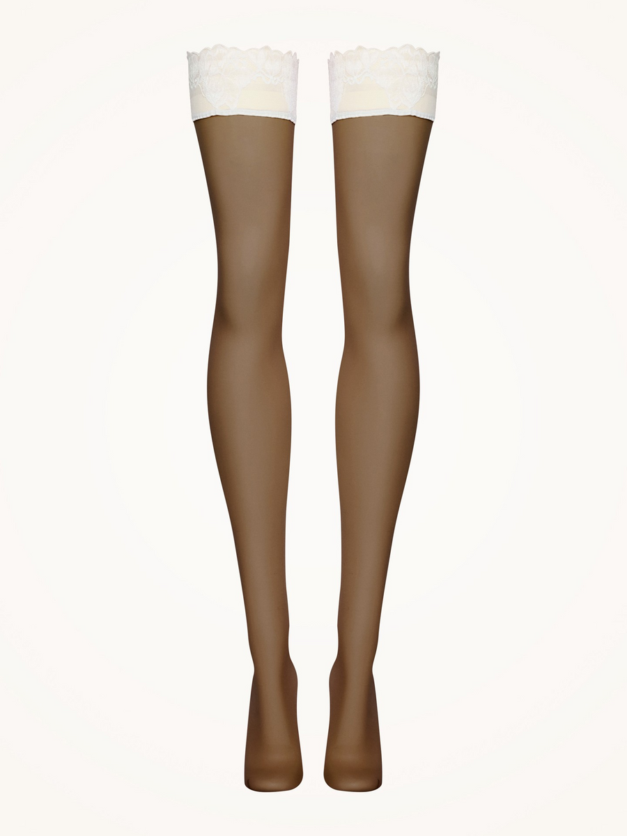Wolford Nude 8 Lace Stay-Ups