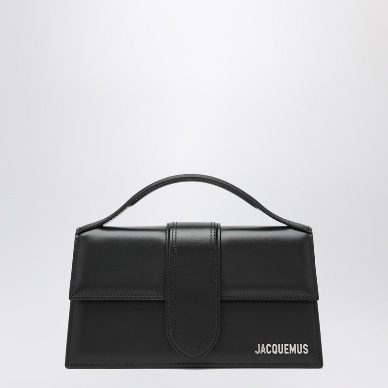 JACQUEMUS Le Grand Bambino bag in black leather