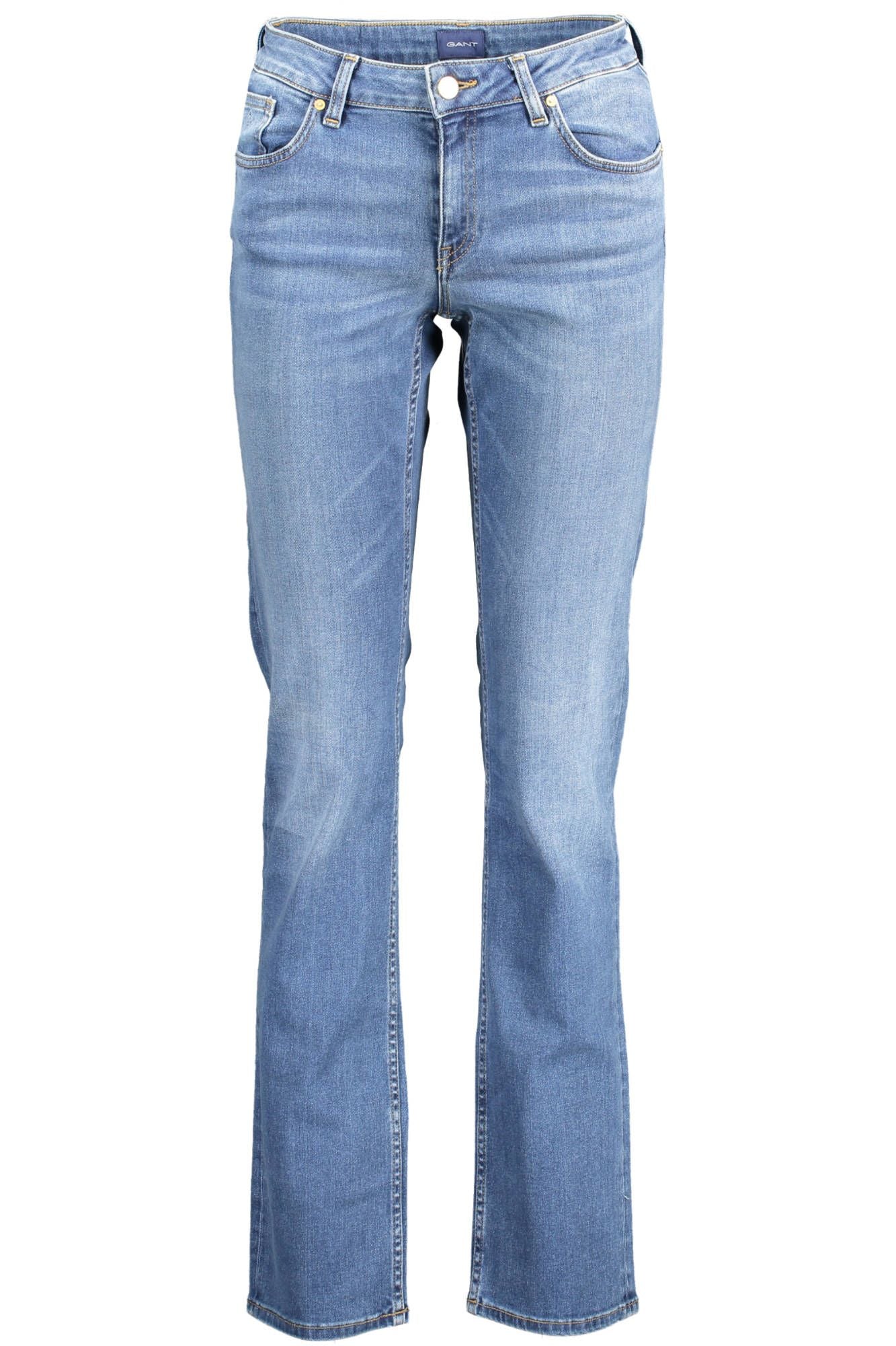 Blue Cotton Women Jeans