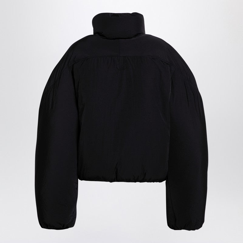 JACQUEMUS Black La doudoune courte Caraco bomber jacket