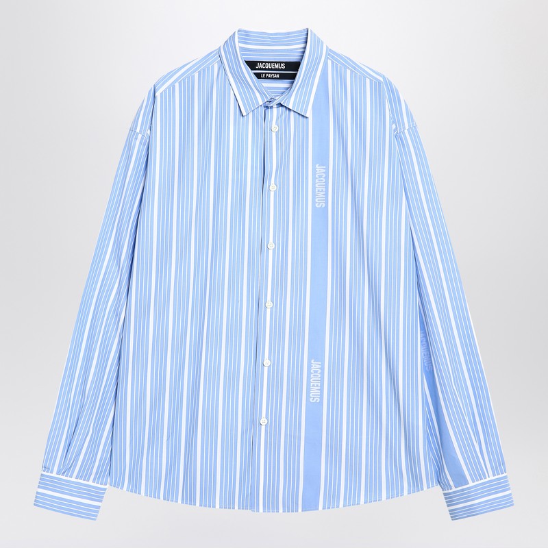 JACQUEMUS Simon striped cotton shirt