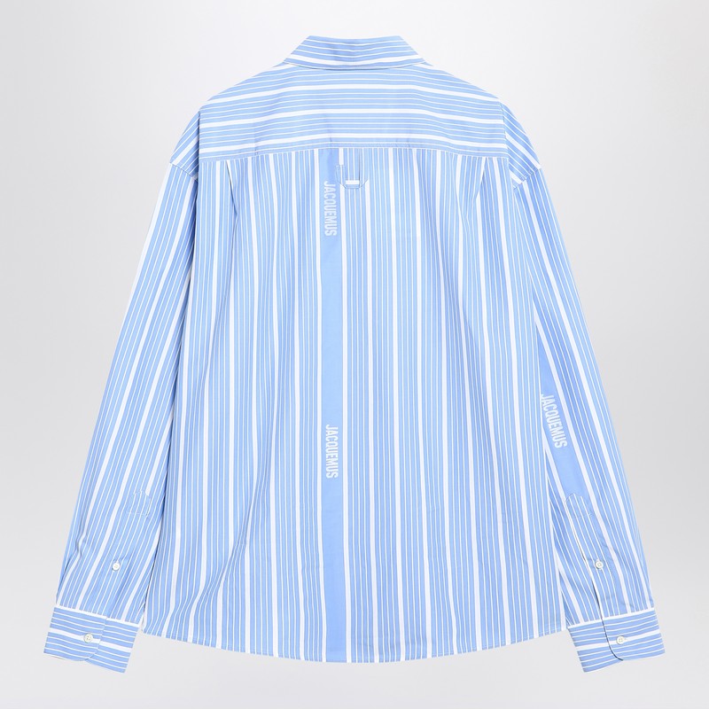 JACQUEMUS Simon striped cotton shirt