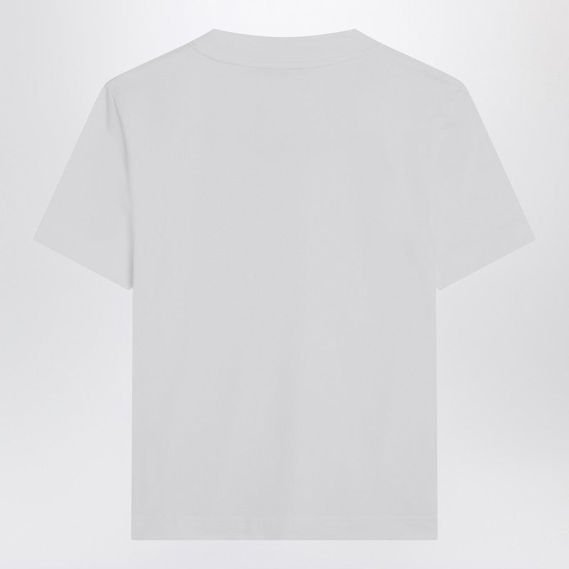 JACQUEMUS White T-shirt with logo patch