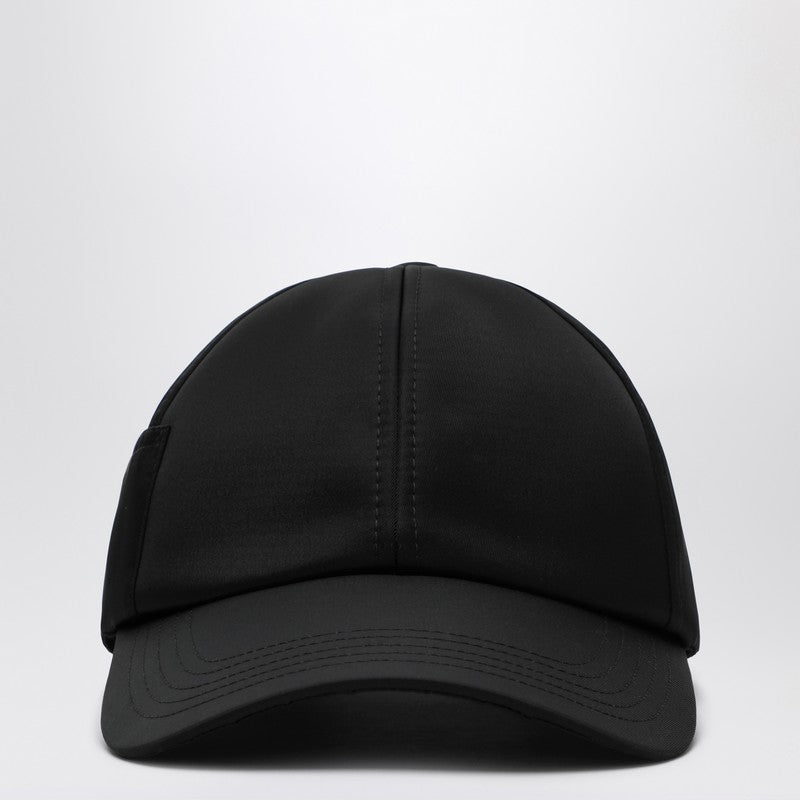 JACQUEMUS Black Ovalie baseball cap
