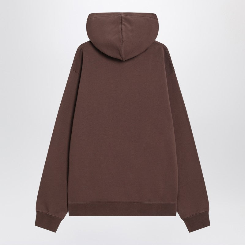 JACQUEMUS Brown cotton hoodie
