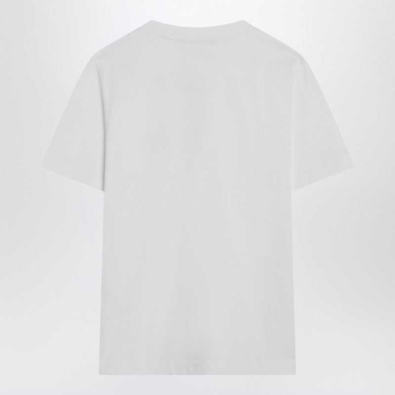 JACQUEMUS White T-shirt with logo patch