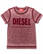Diesel Kids Burnout Logo T-Shirt