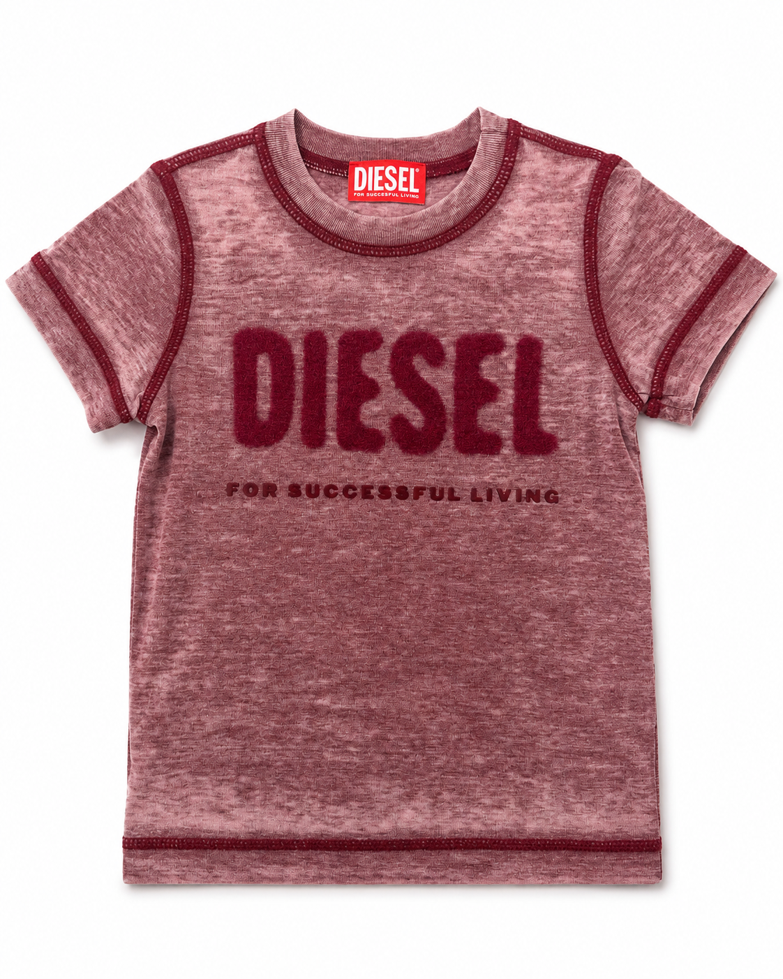 Diesel Kids Burnout Logo T-Shirt