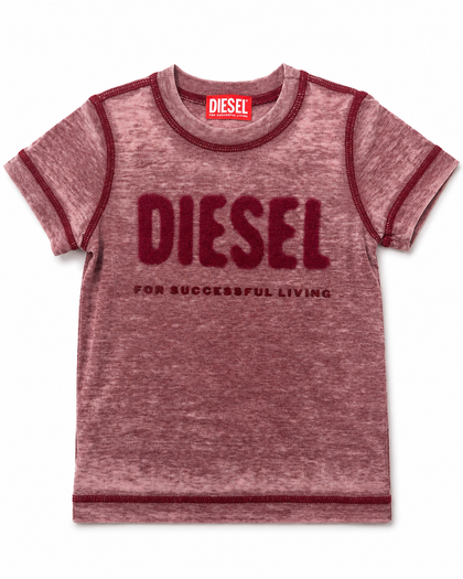 Diesel Kids Burnout Logo T-Shirt