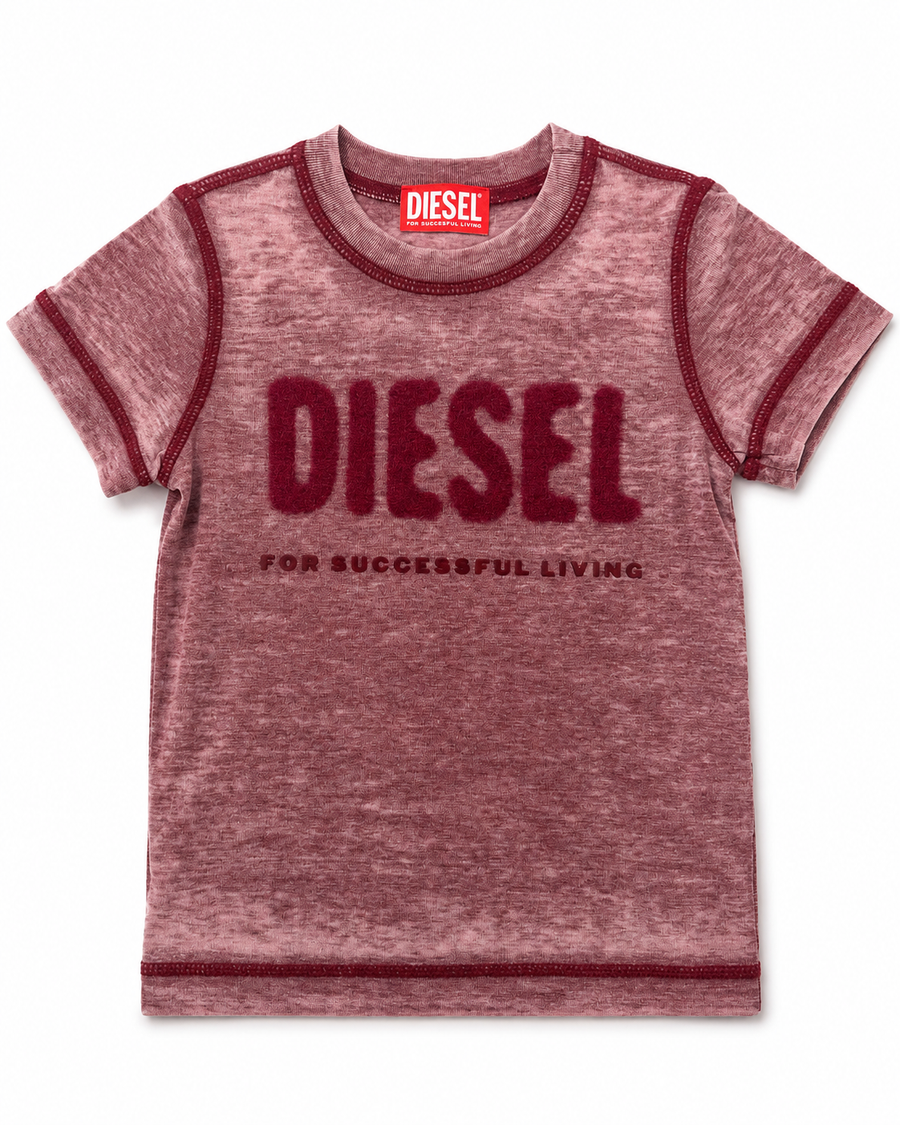 Diesel Kids Burnout Logo T-Shirt