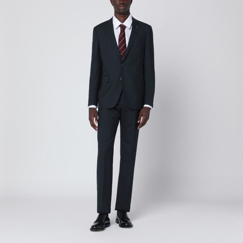 Tagliatore Blue single-breasted wool suit