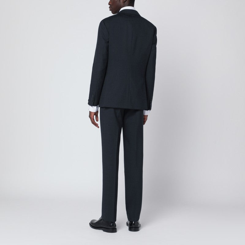 Tagliatore Blue single-breasted wool suit