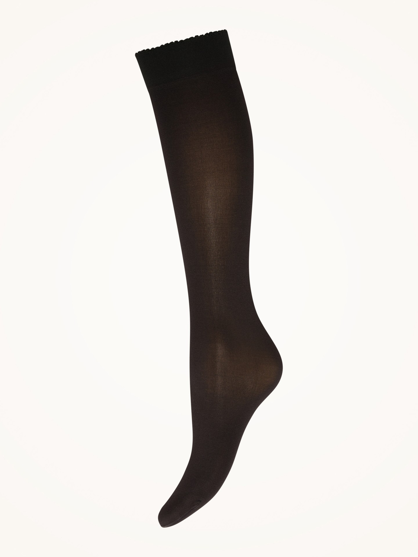 Wolford Velvet de Luxe 50 Knee-Highs — Black