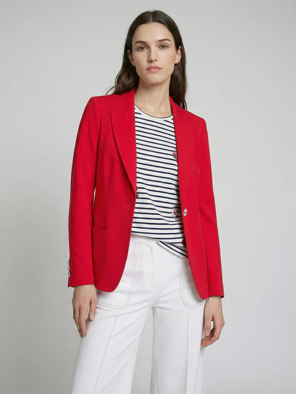 Vilagallo Red Tailored Blazer Jacket