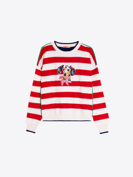 Vilagallo Striped Dachshund Sweater