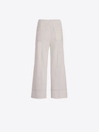 Vilagallo Wide Leg Raw Knit Trousers