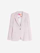 Vilagallo Raw Structured Blazer Jacket