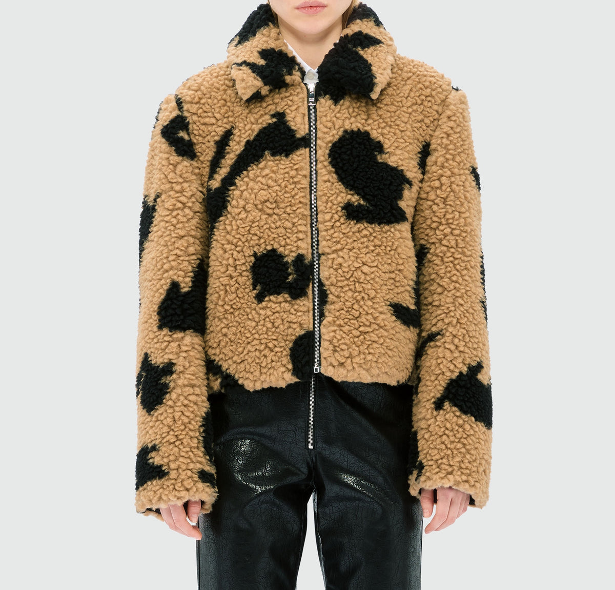 MSGM “Follow the Rabbit” Teddy Jacket – Beige