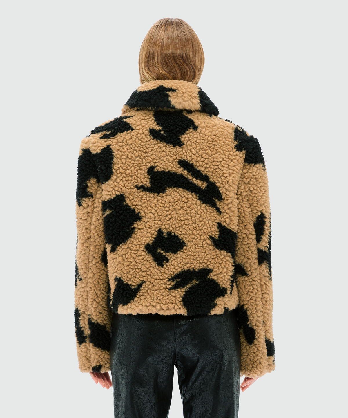 MSGM “Follow the Rabbit” Teddy Jacket – Beige