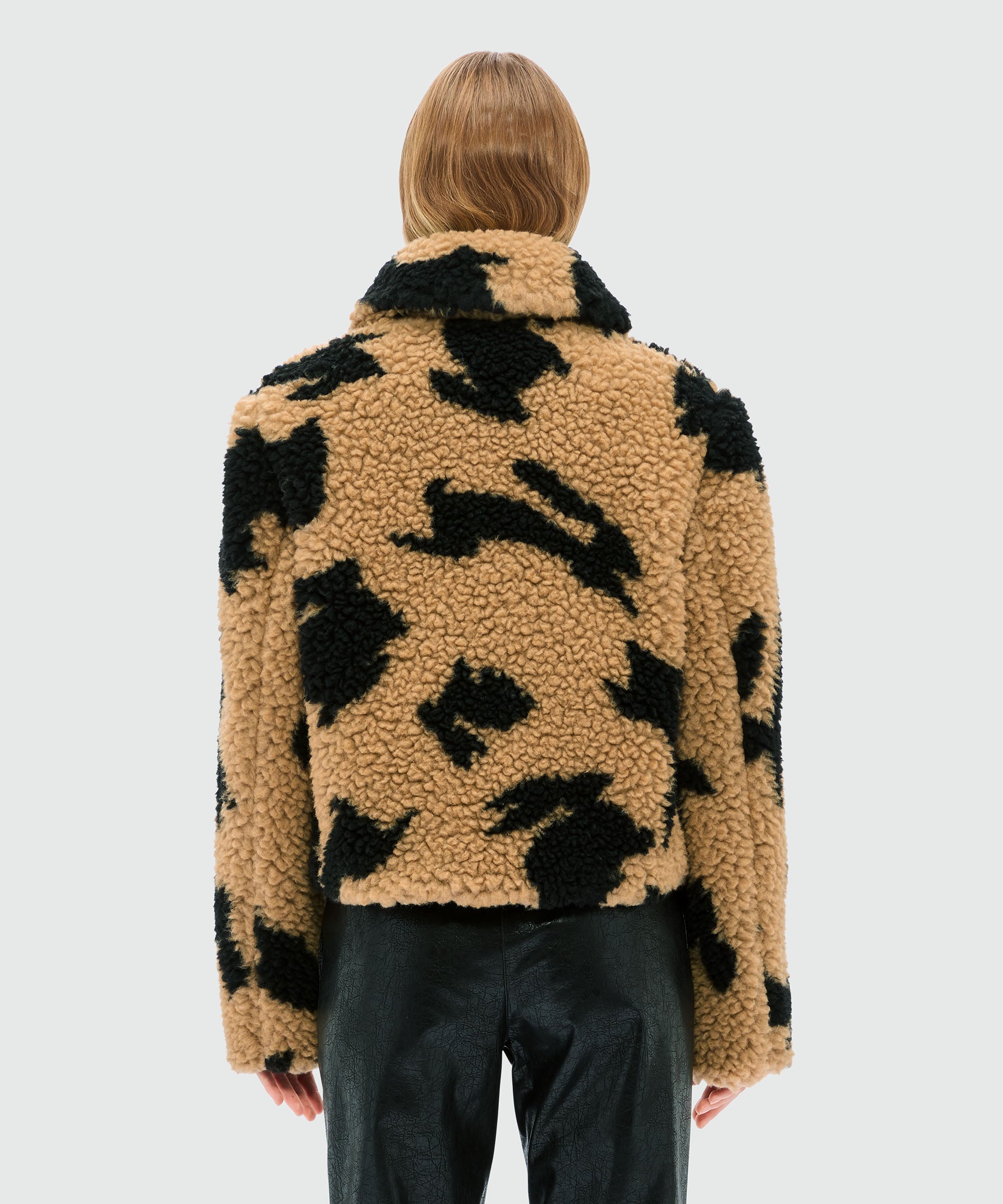 MSGM MSGM “Follow the Rabbit” Teddy Jacket – Beige