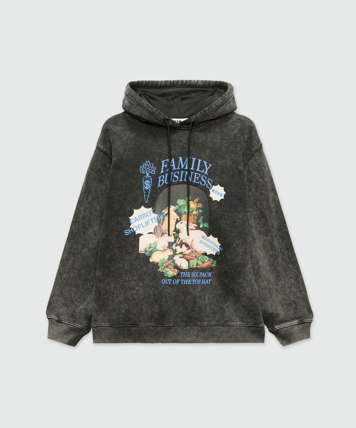 MSGM “Family Business” Hoodie in Black